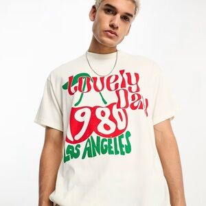 Pacsun Lovely Days Oversized T-Shirt Beige Size M ASOS